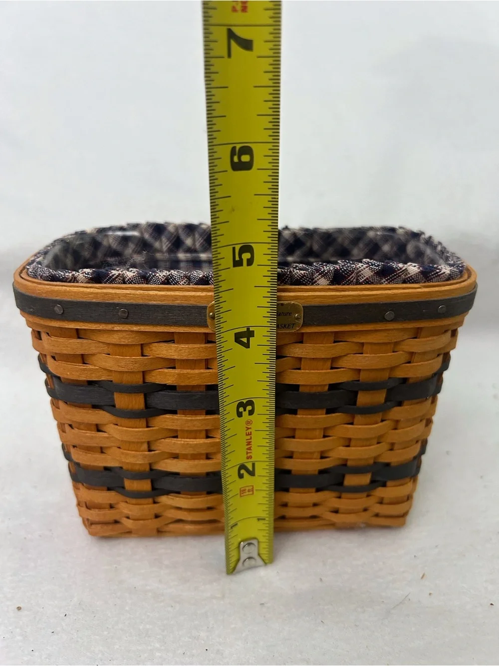 Longaberger J.W. Collection Miniature Bread & Milk Basket